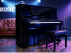 Акустическое пианино Yamaha YC121EX PE - чёрный полированный