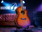 Exotic-GA-Walnut-SS Exotic Series Электро-акустическая гитара, санберст, Cort