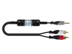 Кабель акустический, 3.5мм-2хRCA, 1.5м, Soundking BJR101-1
