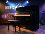 Акустическое пианино Yamaha U1J PE - чёрный полированный