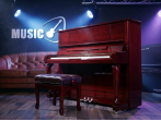 Акустическое пианино Yamaha YU2X PM - красное дерево полированный