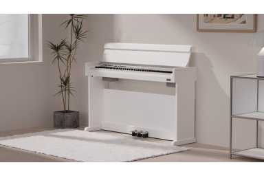 NCK-330-WH Цифровое пианино на стойке с педалями, белое, Nux