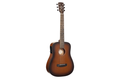 Earth-GO-OPBB-wbag Earth Series Трансакустическая гитара, коричневый санберст, с чехлом, Cort