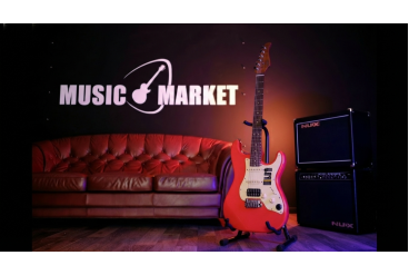 P800-Professional-800-RD Электрогитара с встроенным процессором, красная, GTRS