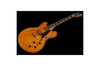 Полуакустическая гитара DAngelico Excel DC XT Vintage Nat Quilt