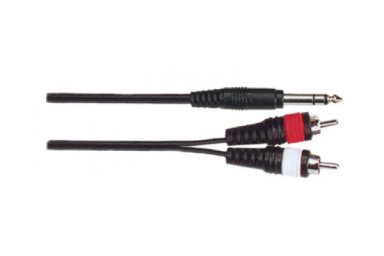 Кабель акустический, 6,35мм, стерео &mdash; 2хRCA, 3м, Soundking BB304-3M