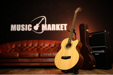 Бас-гитара Cort Acoustic Bass Series SJB5F-NS