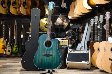 Акустическая гитара FLIGHT D-155C MAH BL