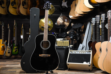 Акустическая гитара FLIGHT D-200 BK