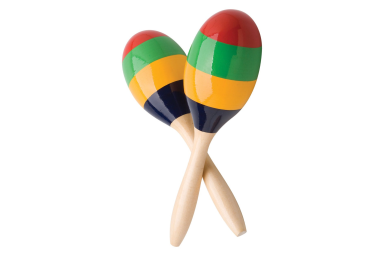 Деревянные маракасы на ручке длина 15.5см. Fleet M8-1