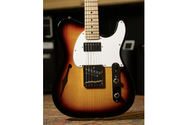 Электрогитара G&amp;L ASAT Classic Bluesboy Semi-Hollow 3-Tone Sunburst MP, с кейсом