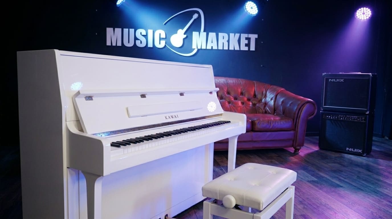 Акустическое пианино Kawai K-300 WHHP - белый полированный