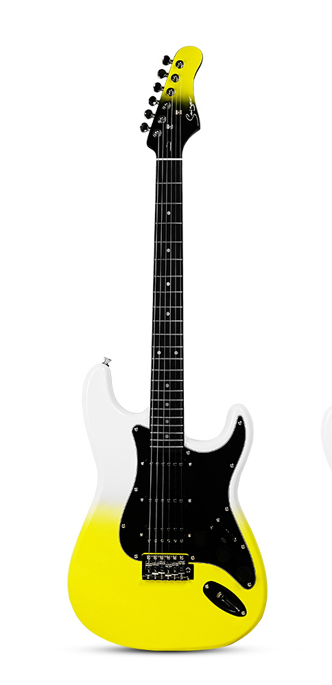 L-G2-i6-WKY Электрогитара, цвет белый/желтый, Smiger