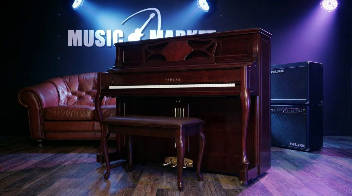 Акустическое пианино Yamaha M3 SM - красное дерево сатинированный