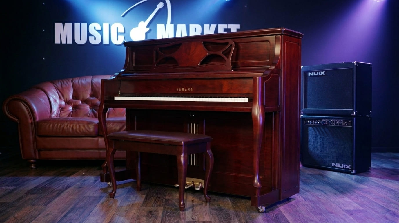 Акустическое пианино Yamaha M3 SM - красное дерево сатинированный