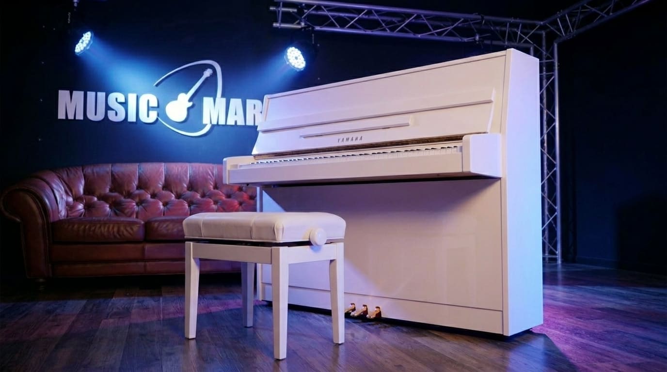Трансакустическое пианино с банкеткой Yamaha JU109 TC3 PWH