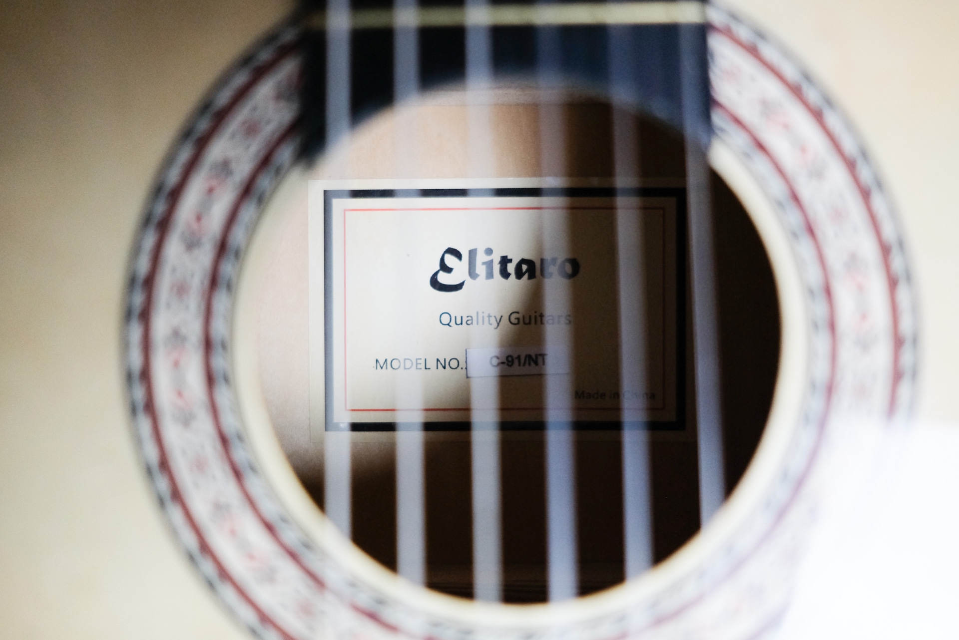 Классическая гитара 4/4 Elitaro C-91 NT