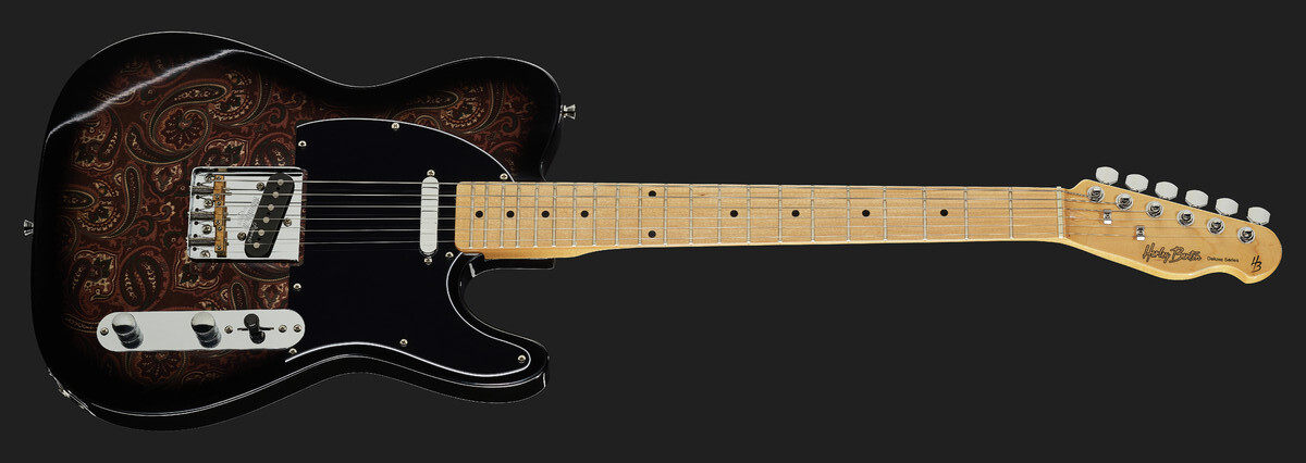Электрогитара Harley Benton TE-70 Black Paisley