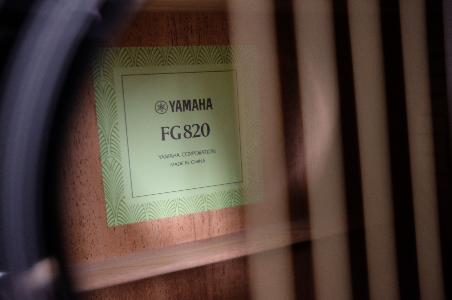 Акустическая гитара Yamaha FG820 BLACK