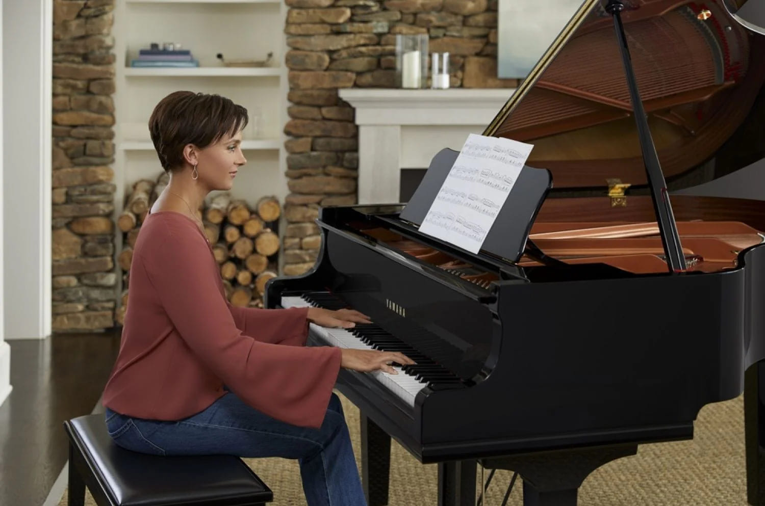 Акустический рояль Yamaha GB1K PE - полированный (черный)