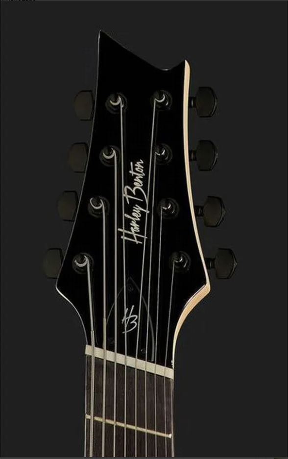 Электрогитара 8 струнная Harley Benton R-458BK Fanfret