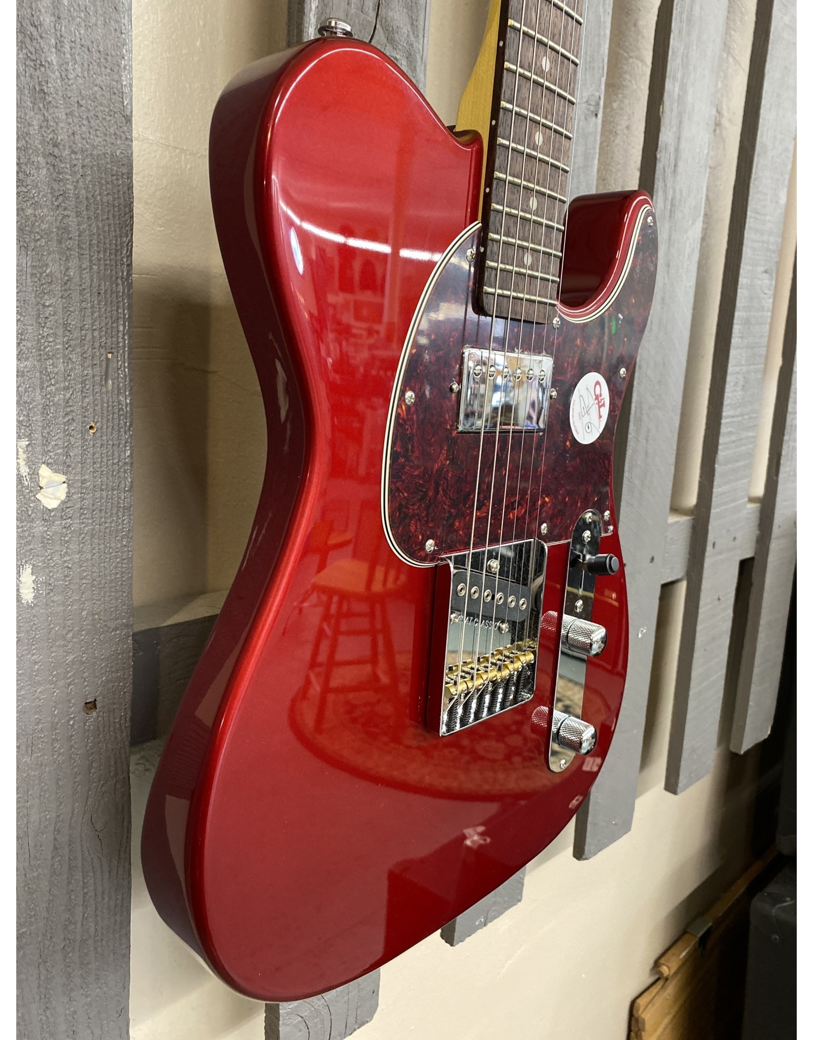 Электрогитара G&L Tribute ASAT Classic Bluesboy Candy Apple Red RW Poplar