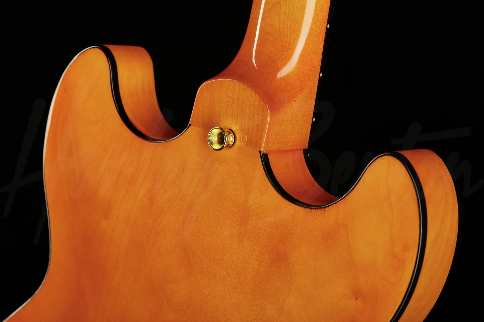 Полуакустическая гитара Harley Benton HB-35 Plus Metallic Blue