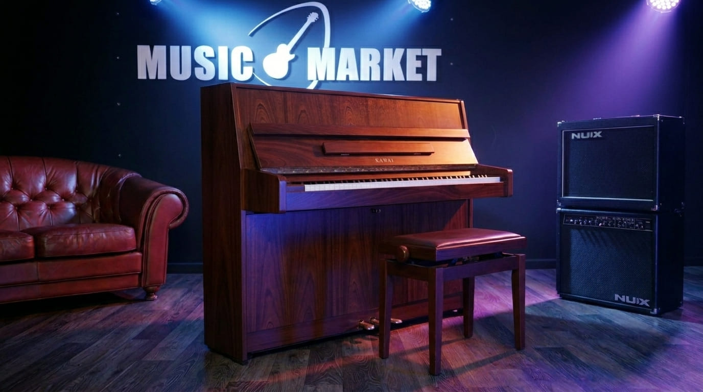 Акустическое пианино Kawai K-15E MH/MP - красное дерево