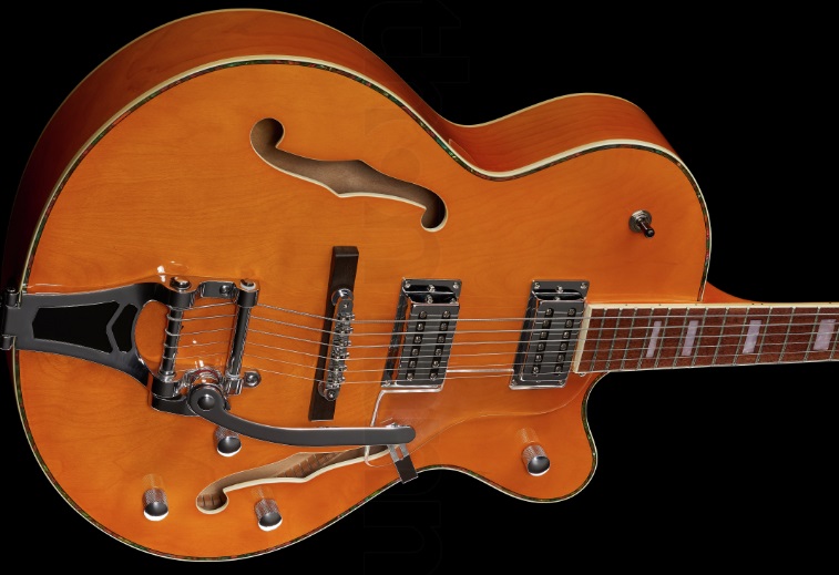 Полуакустическая гитара Harley Benton BigTone Trem Vintage Orange