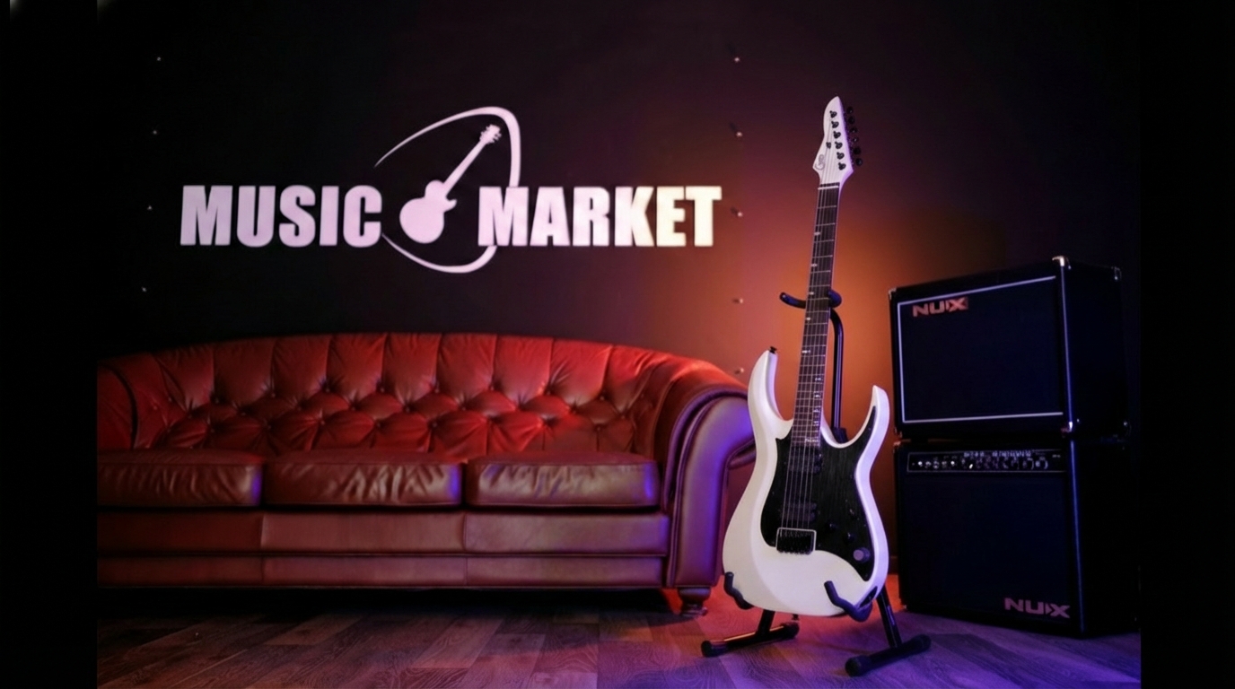 M800-Modern-800-PWH Электрогитара, белая, GTRS