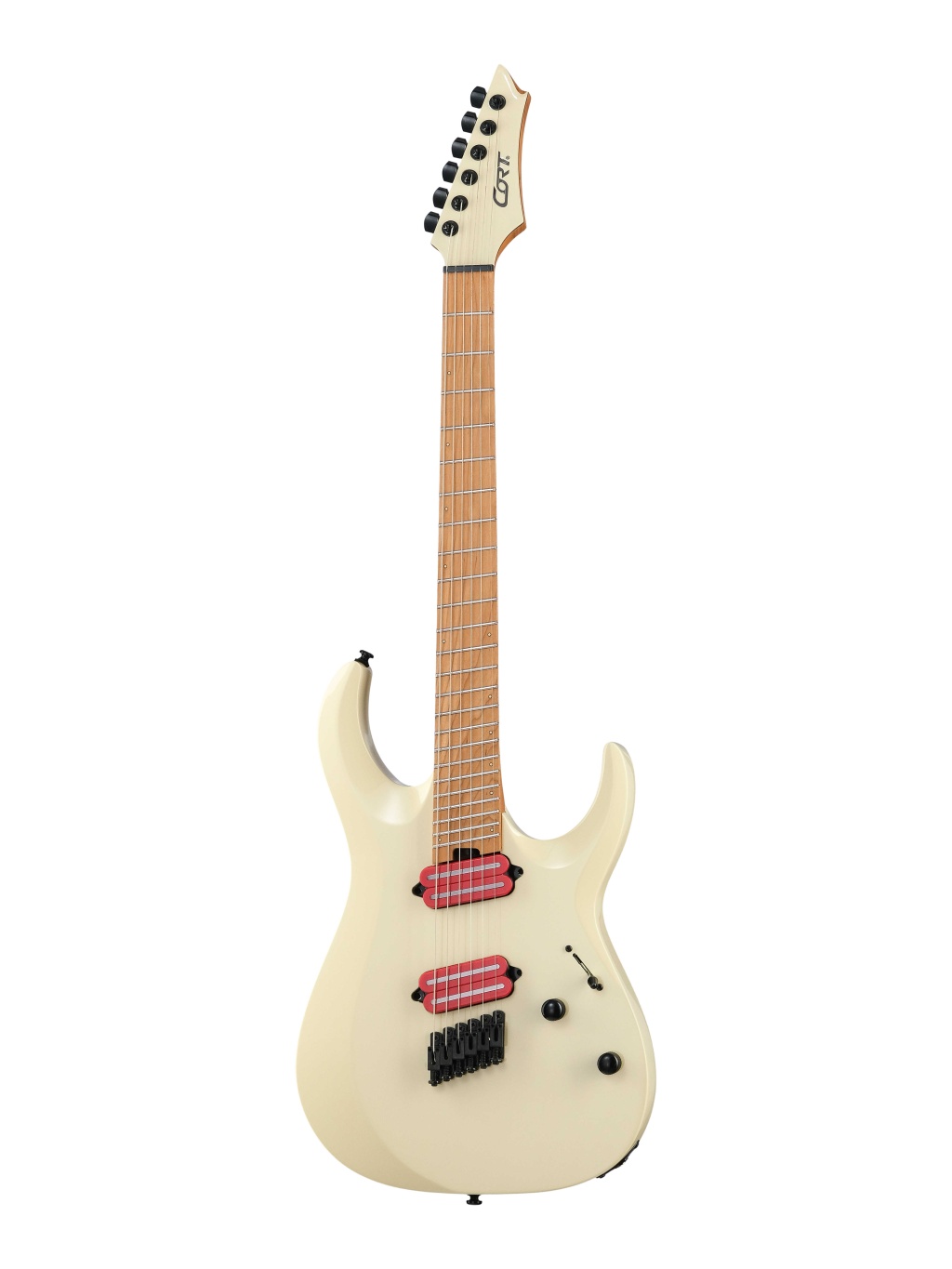 X700-Mutility-II-MBG-bag X Series Электрогитара, мультимензурная, с чехлом, бежевая, Cort