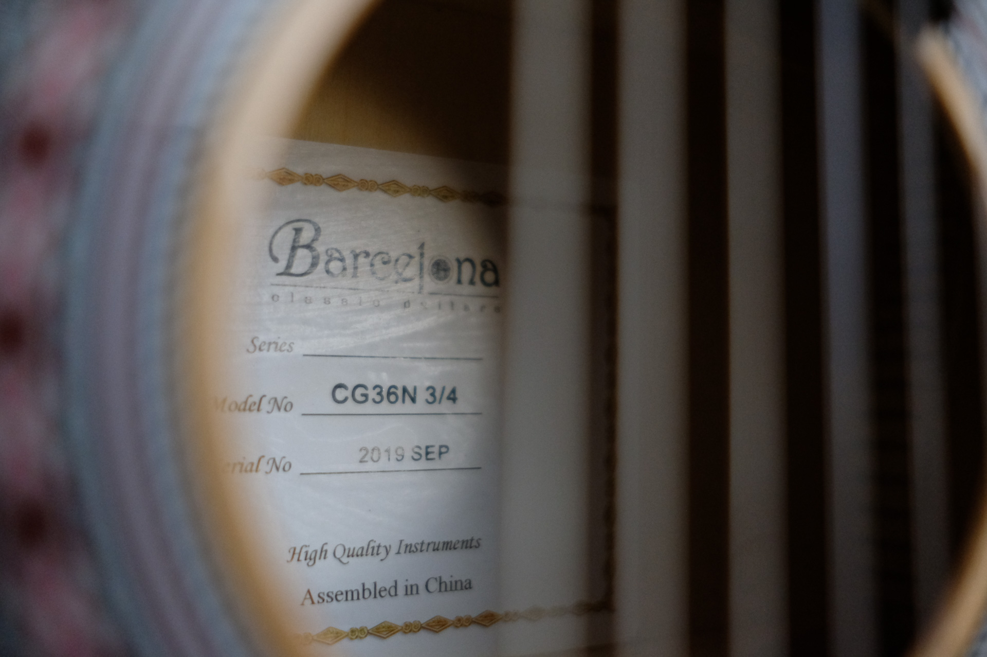 Классическая гитара Barcelona CG36N 3/4