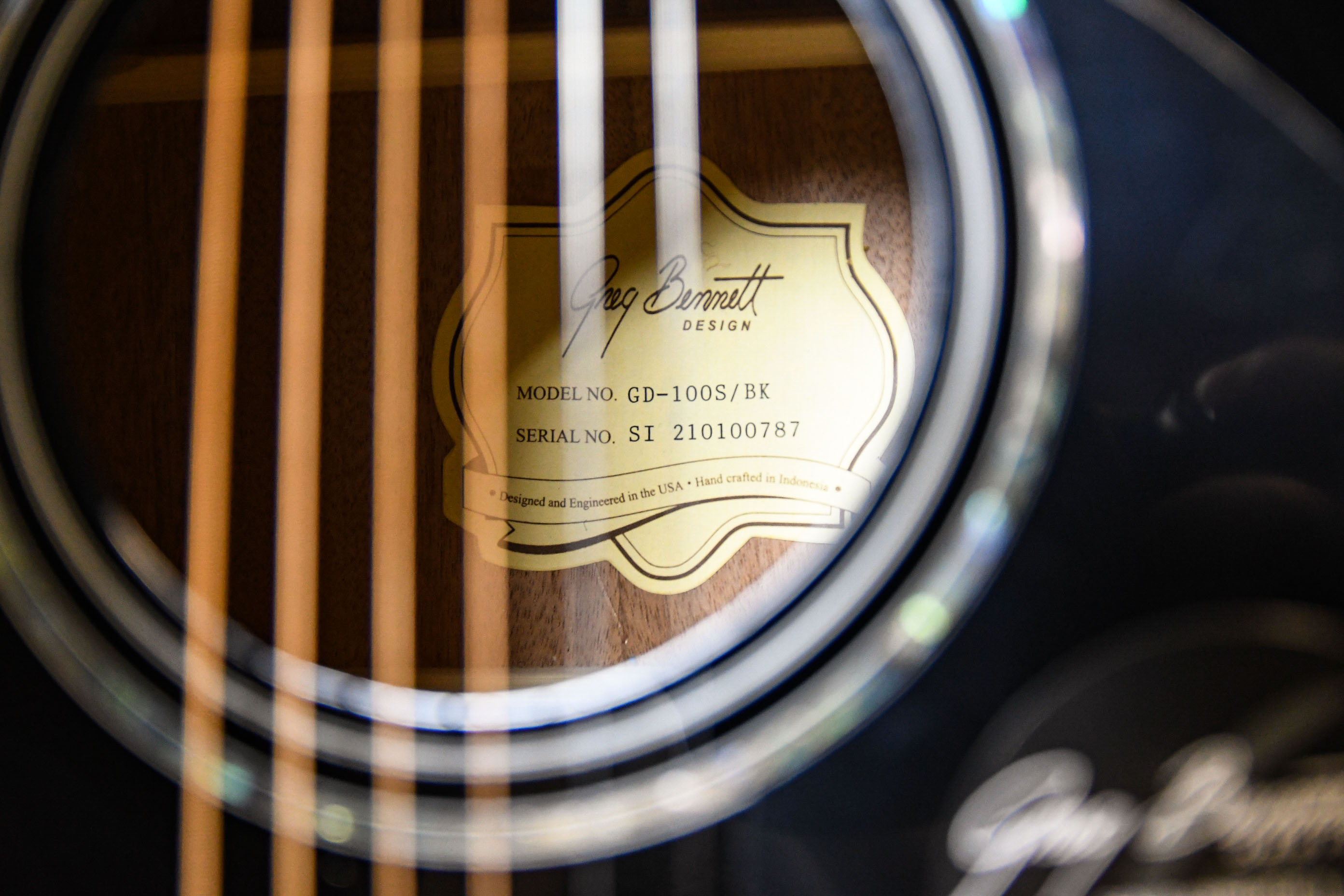 Акустическая гитара Greg Bennett GD100S/BK