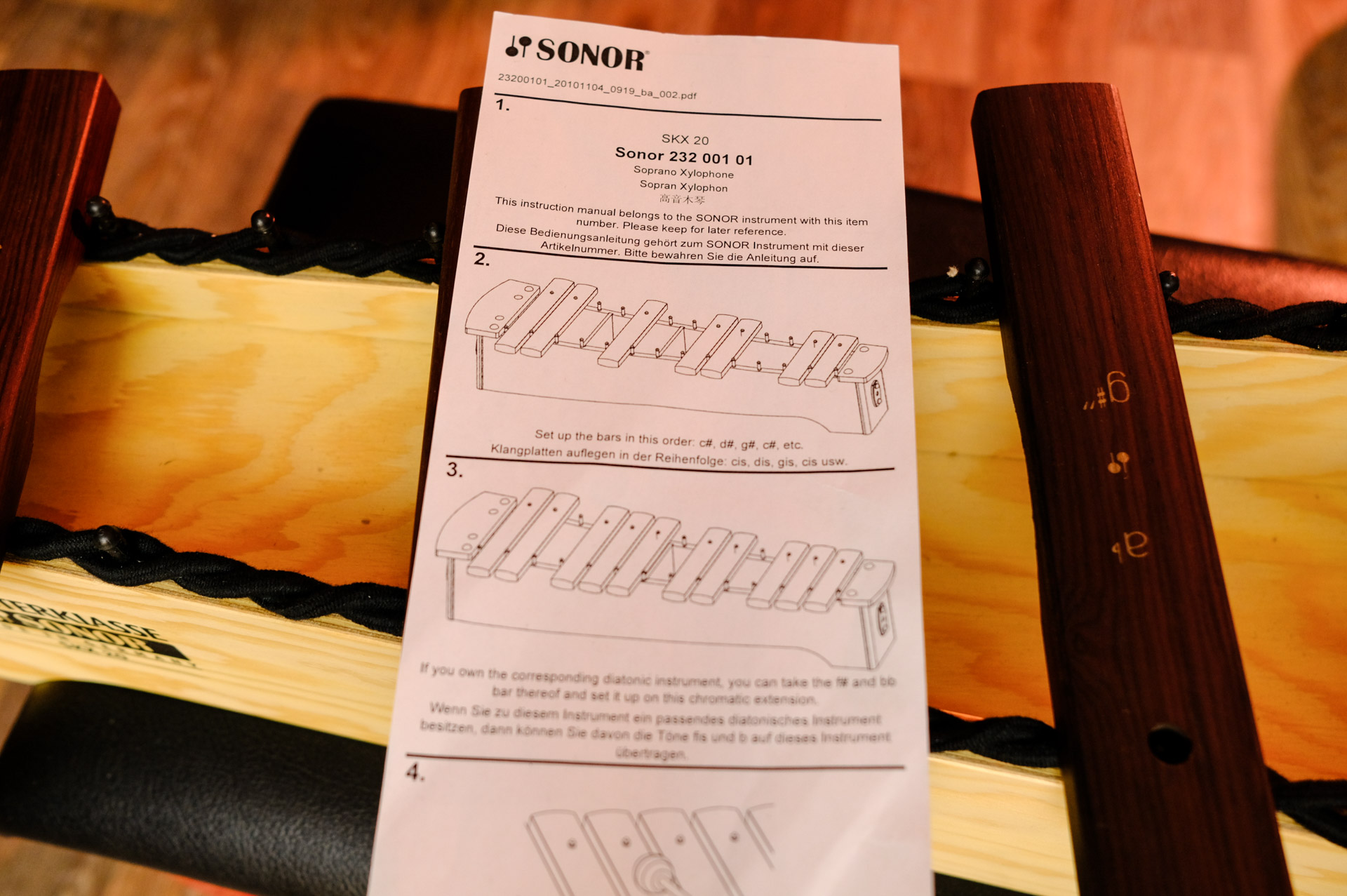 Ксилофон сопрано, 7 брусков, Sonor Orff Meisterklasse SKX 20 23200101