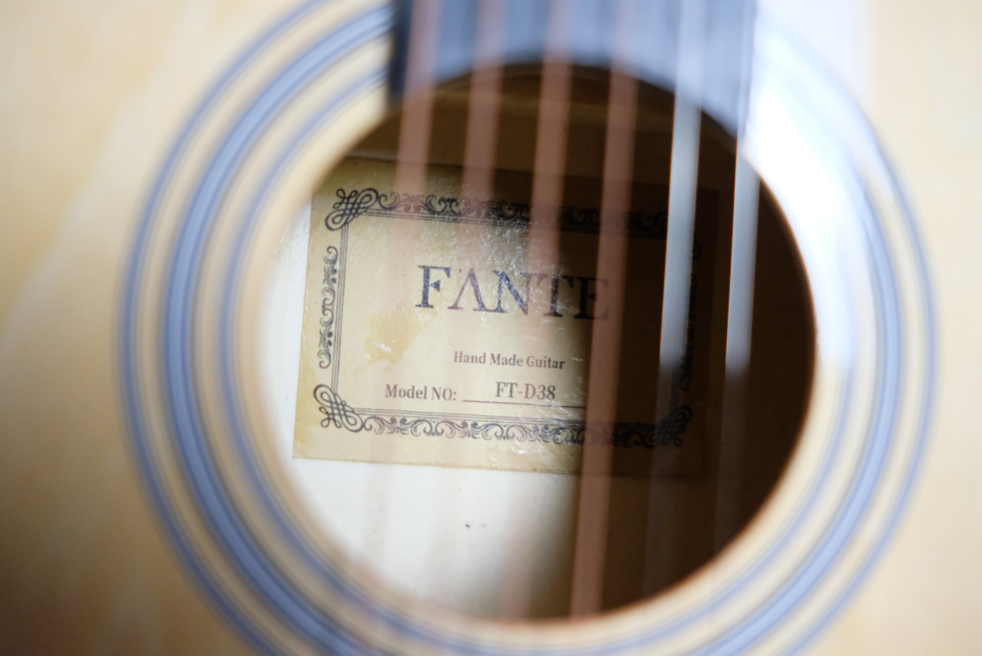 Акустическая гитара Fante FT-D38-N