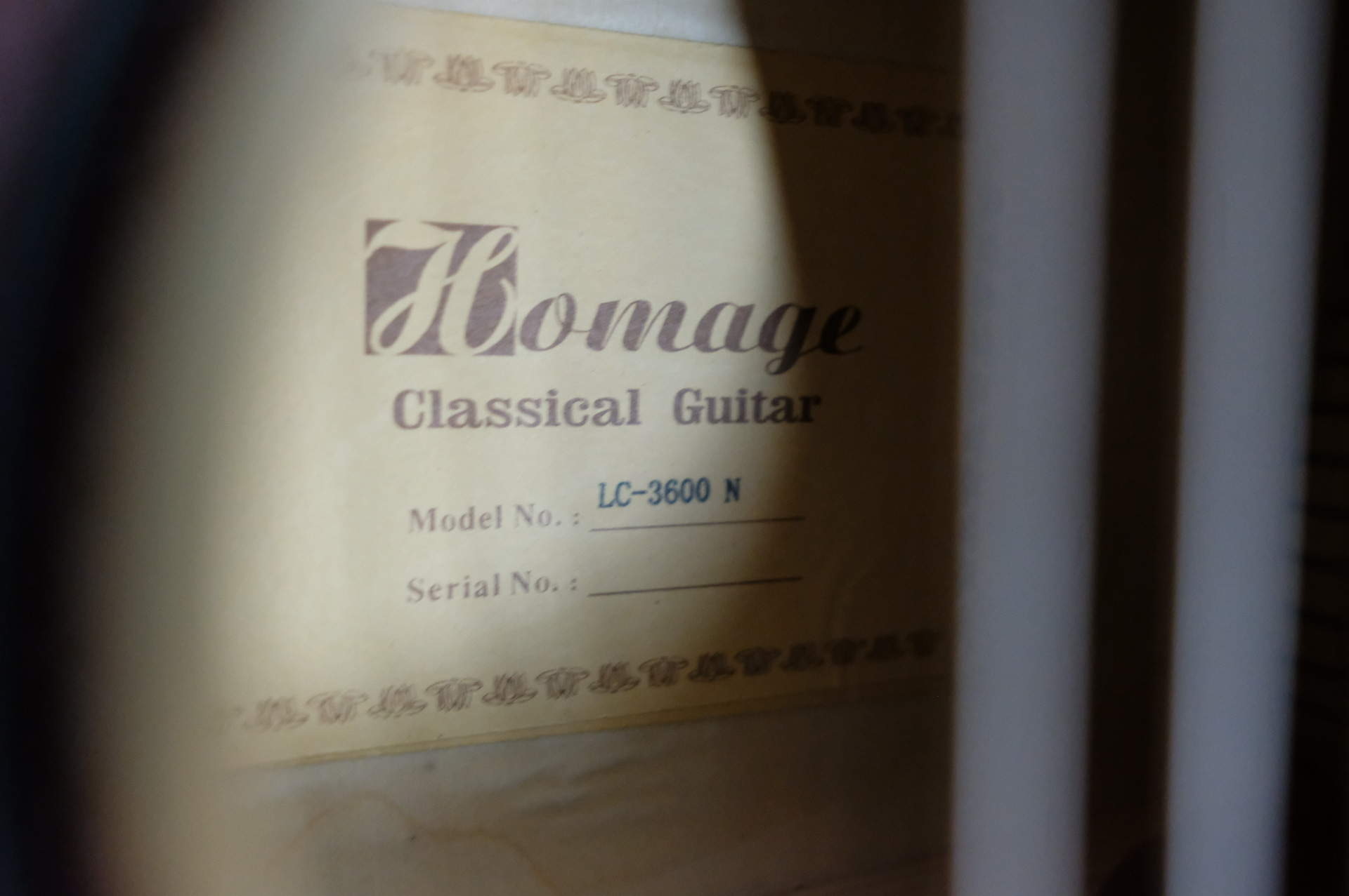 Классическая гитара Homage LC-3600