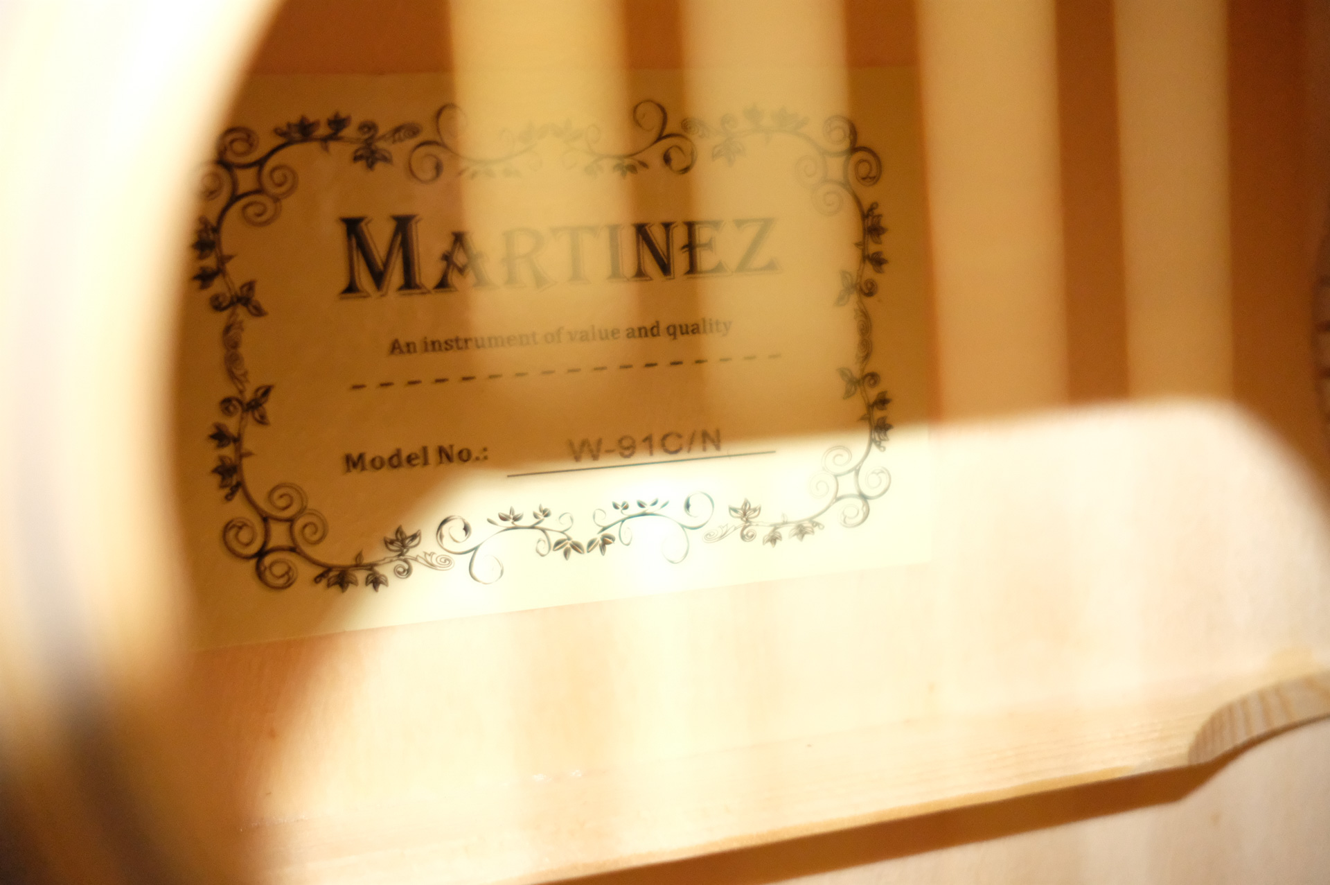 Акустическая гитара Martinez W-91C NAT