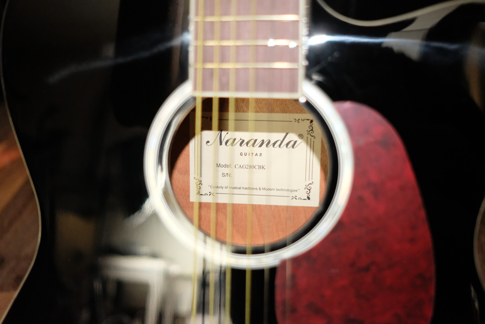 Акустическая гитара Naranda CAG280CBK