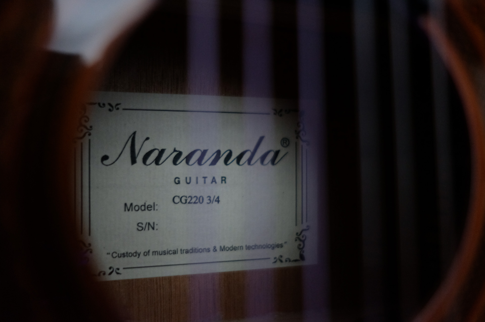 Классическая гитара Naranda CG220-3/4