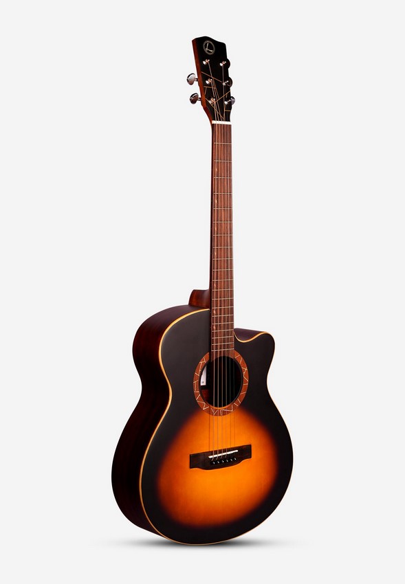 W61-SB Акустическая гитара, с вырезом, санберст, Luxars