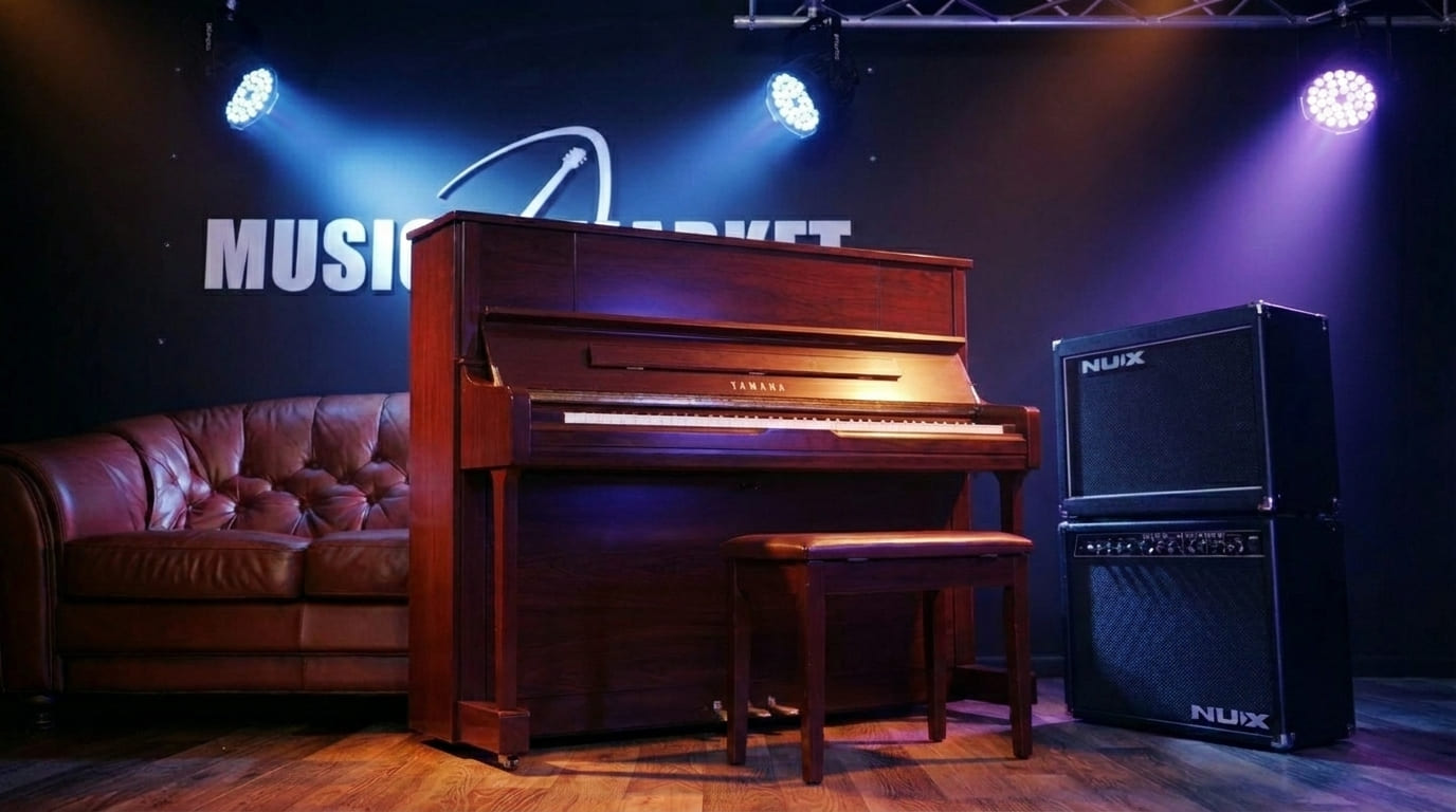 Акустическое пианино Yamaha U1J PM - красное дерево полированный