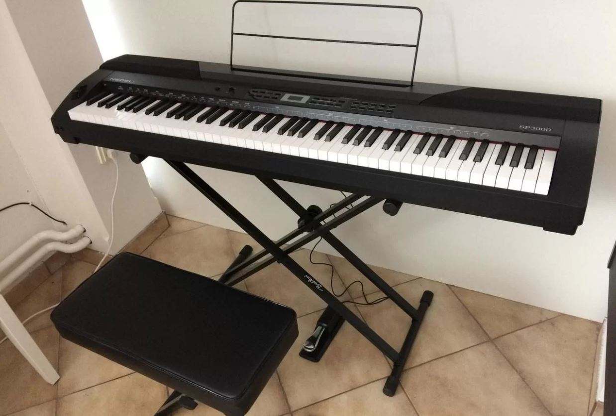 SP3000+stand Slim Piano Цифровое пианино, со стойкой (2 коробки), Medeli