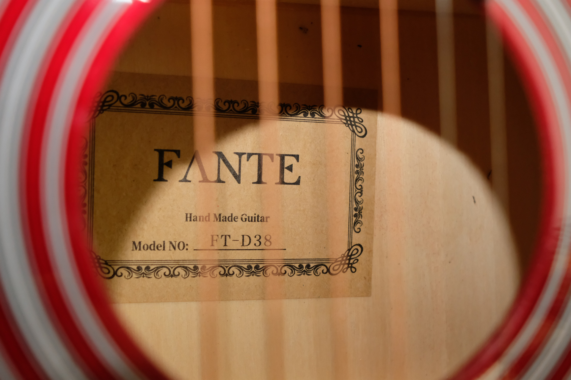 Акустическая гитара Fante FT-D38 SBR