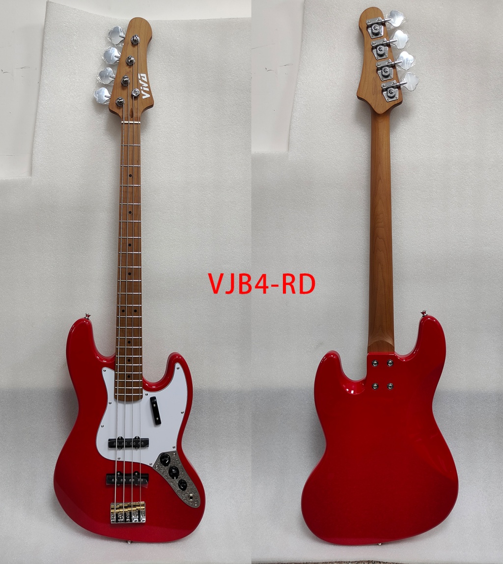 VJB4-RD Бас-гитара, красная, VIVA