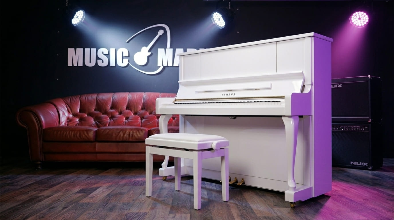 Акустическое пианино Yamaha YU1X PW - белый полированный