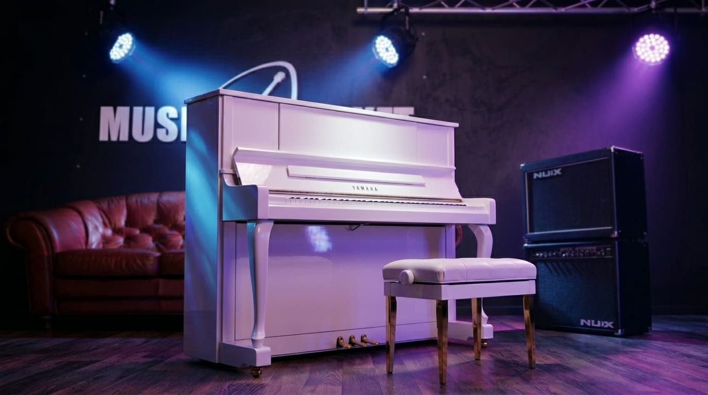 Акустическое пианино Yamaha YU1X PW - белый полированный