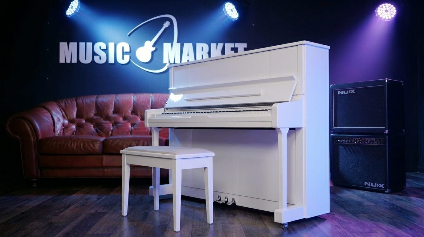 Акустическое пианино Yamaha U1J PWHC - белый хром полированный