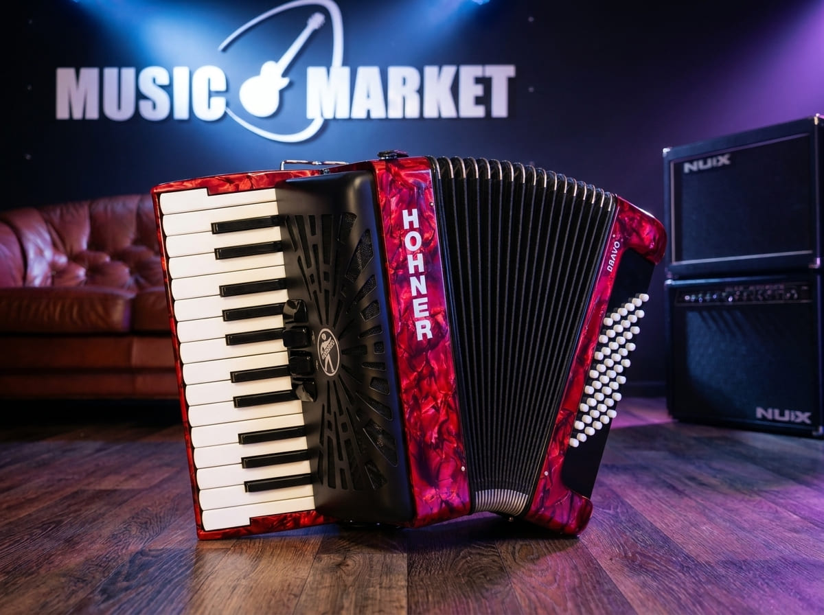 HOHNER Bravo II 48 red - Аккордеон 1/2